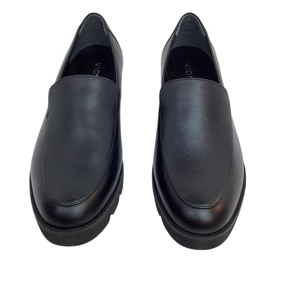 Vionic Kensley Womens 8.5 Black Leather Loafers Comfortable Slip-On NWOT - Picture 2 of 9